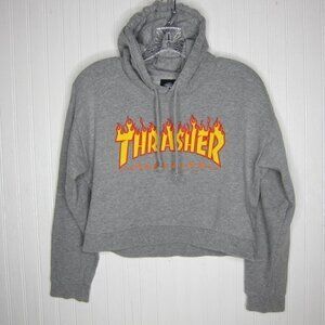 Thrasher Cropped Hoodie Size S